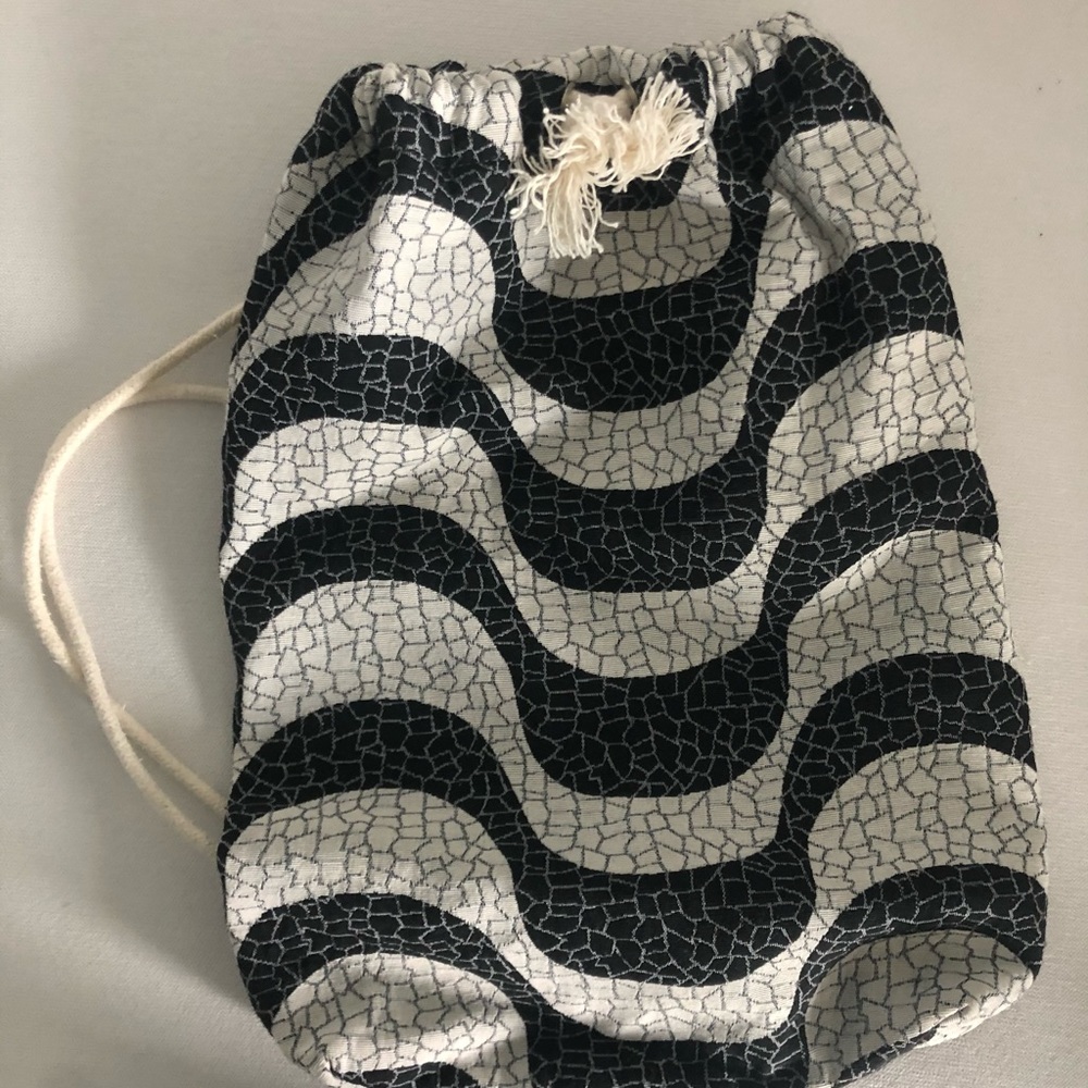 Brazilian black and white patterned bag